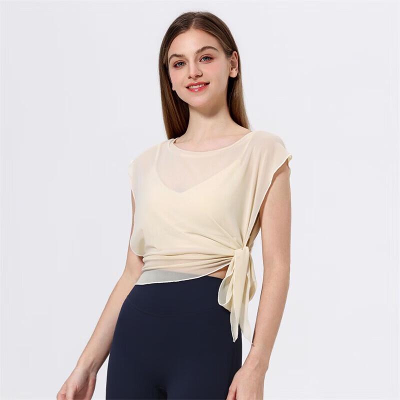 WEZHO Two-Piece Mesh Yoga Outfit