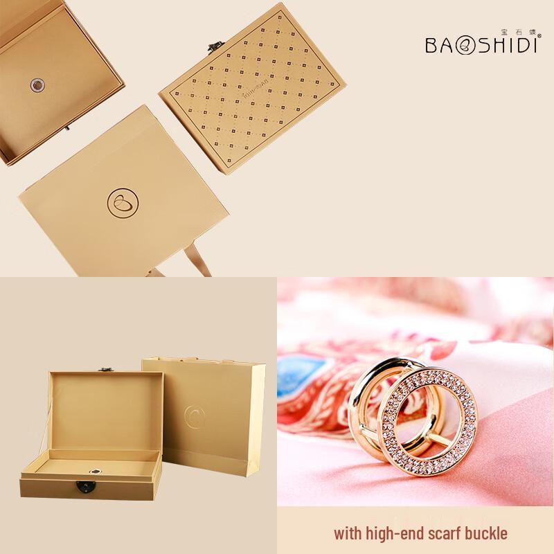 Jewel Butterfly 100% Mulberry Silk Double-Sided Scarf