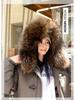Women’s Short Windproof Thicken Warm Winter Jacket With Big Fur Lapel