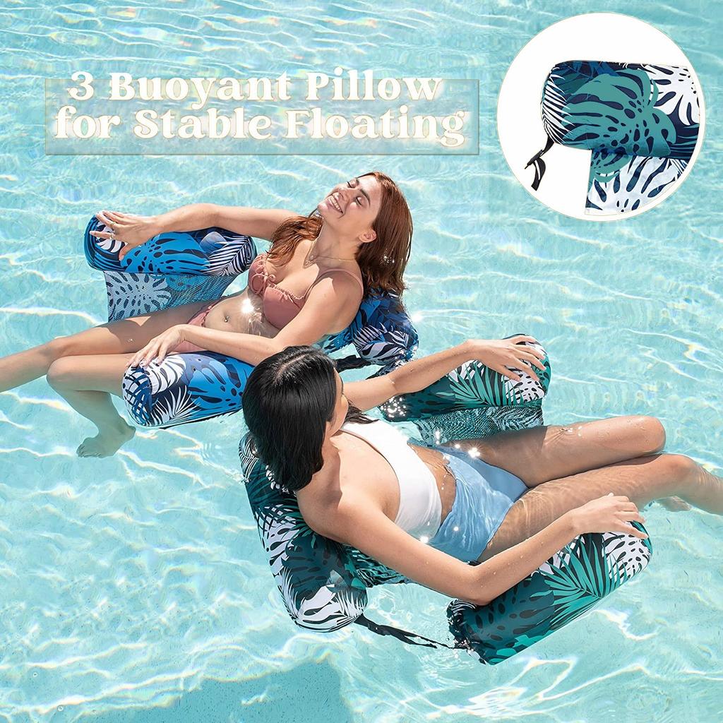 Pool Floats Chairs Adult, Inflatable Pool Chairs, Blow Up Pool Noodles Floats For Adults, Floating Water Chair For Pool Party Summer Water