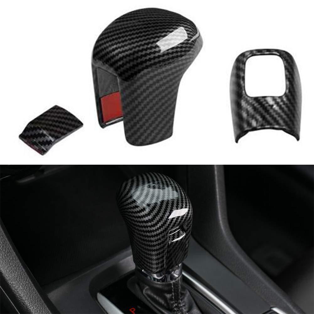 

Carbon Fiber Interior Gear Shift Knob Cover Handle For Civic 10th 2016-2020 Modification Gear Knob Cover Shifter Trim China Mainland