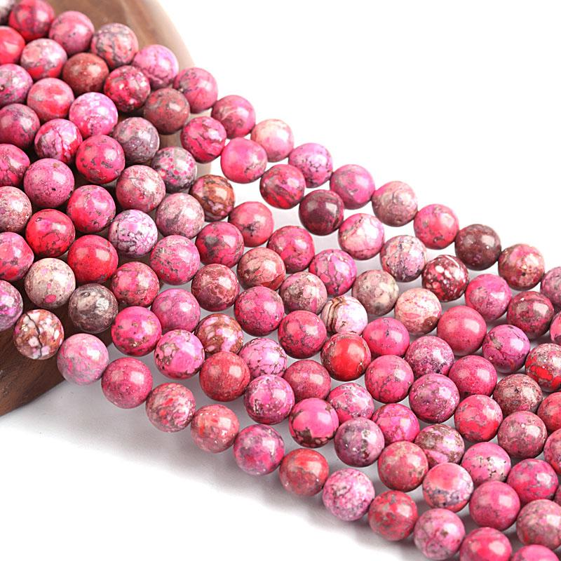 6/8/10mm Emperor Stone Beads For Jewelry Making Loose Spacer Round Imperial Beads DIY Bracelet Necklace Jewelry Charms Crafts