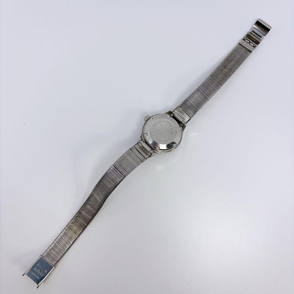 Used Working item SEIKO Joyful Emerald Green Cut Glass Automatic Winding