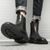 Chelsea boots men's high-top winter British men's shoes versatile Martin boots velvet thermal cotton shoes snow boots WF2013