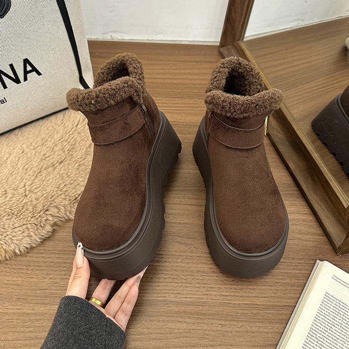 Damskie duże rozmiary miękkie elastyczne zimowe ciepłe pikowane śniegowce antypoślizgowe do noszenia na zewnątrz rekreacyjne sportowe pluszowe bawełniane buty