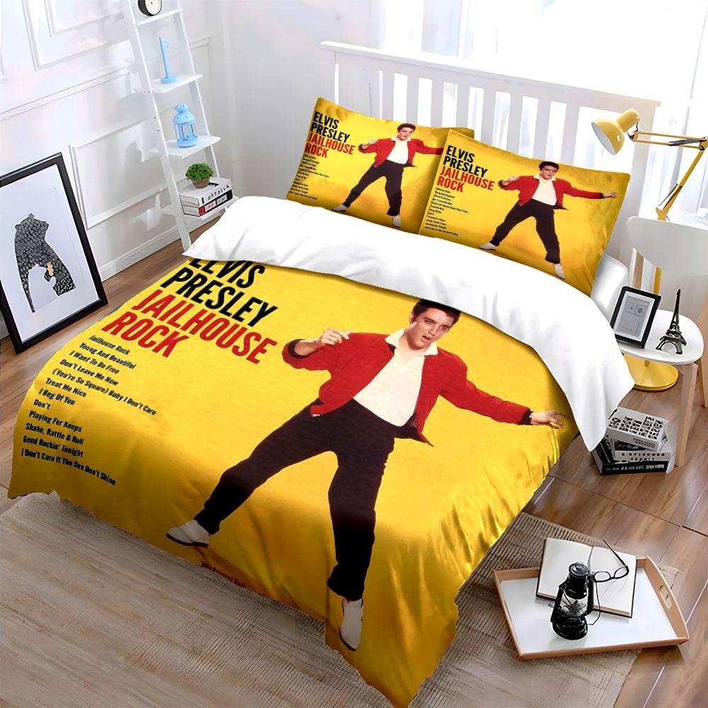 Elvis Presley Jailhouse Rock. Bedding Sets Duvet Cover Sets Duvet Covers Pillowcases(1*Duvet Cover 2*Pillowcases Without Duvet Insert)