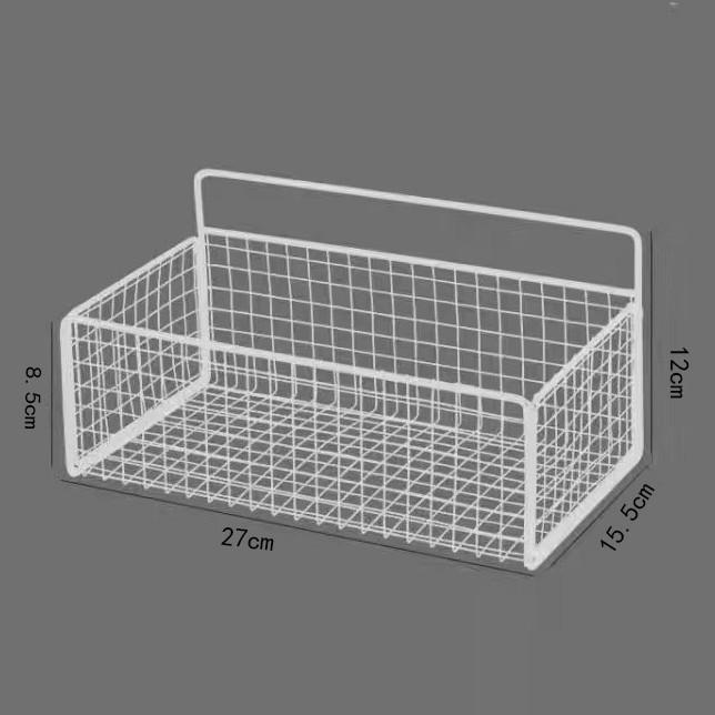 No-Drill Wall-Mounted Bathroom & Kitchen Storage Rack