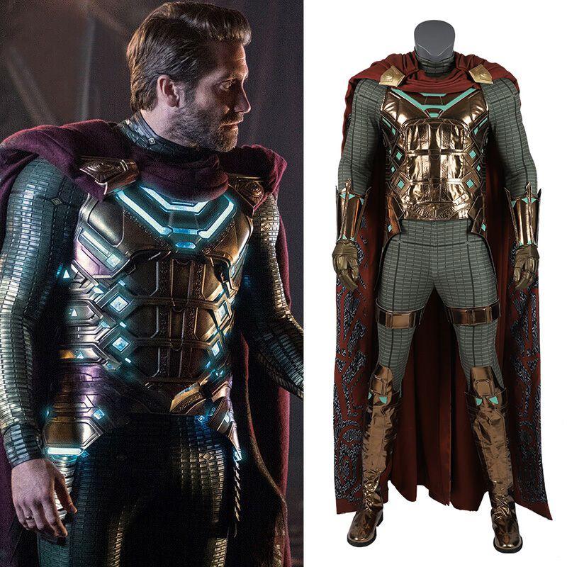 Premium Spider Man Far From Home Mysterio Cosplay Costume With Exquisite Workmanship And Breathable Fabric For Halloween Fun
