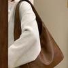 Soft Leather Bucket Tote Bag - Autumn/Winter Edition for College Students and Commuters