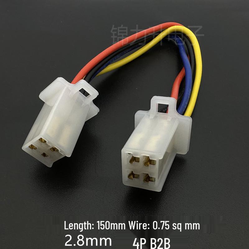 Electric Vehicle Handlebar Controller Connector: 2/3/4 Wire 2.8 Model Male/Female Plug