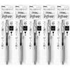 5 Pentel Ballpoint Pens Gel Ink Gel Infree 0.5mm Clear Shaft XBLN75TL-A Black