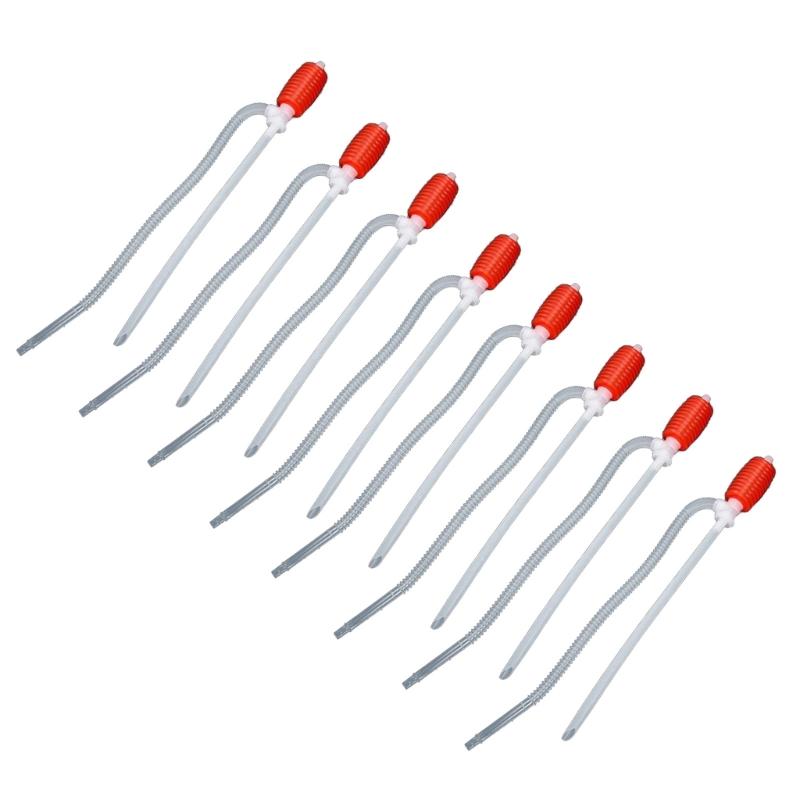 2/8pcs Siphon Hand Pump Manual Hand Pump for Petrol Oil with Flexible Hose Portable High Flow Car Fuel Transfer Pump