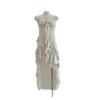 French Temperament Suspender Dress Fairy Seaside Vacation Women Irregular Ruffled Long
