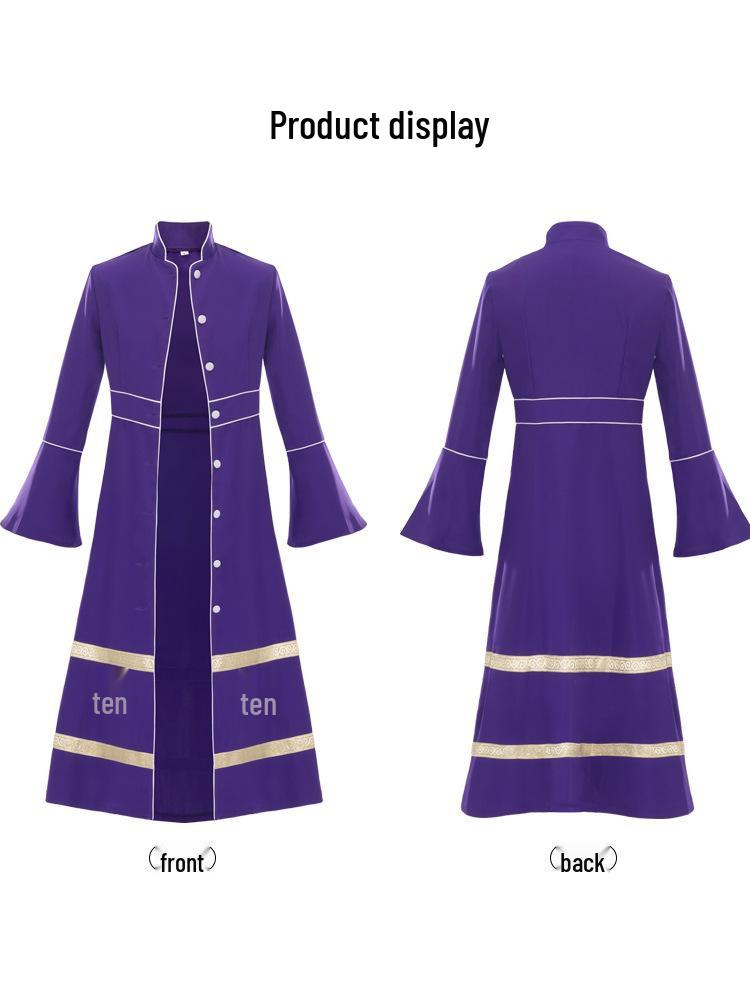 Robe da Cosplay Medievale Monaco Sacerdote per Halloween