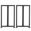 Table Legs, 740 X 450 Mm (H X W) Square T Shape Steel Furniture Legs, Modular Design, Easy Assembly, 1000 Kg Max Load Heavy Duty, for Home Office