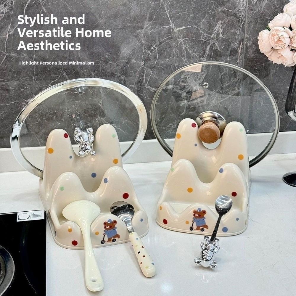 Cartoon Pot Lid Holder Multifunctional Kitchen Storage Holder  Kitchen Tools