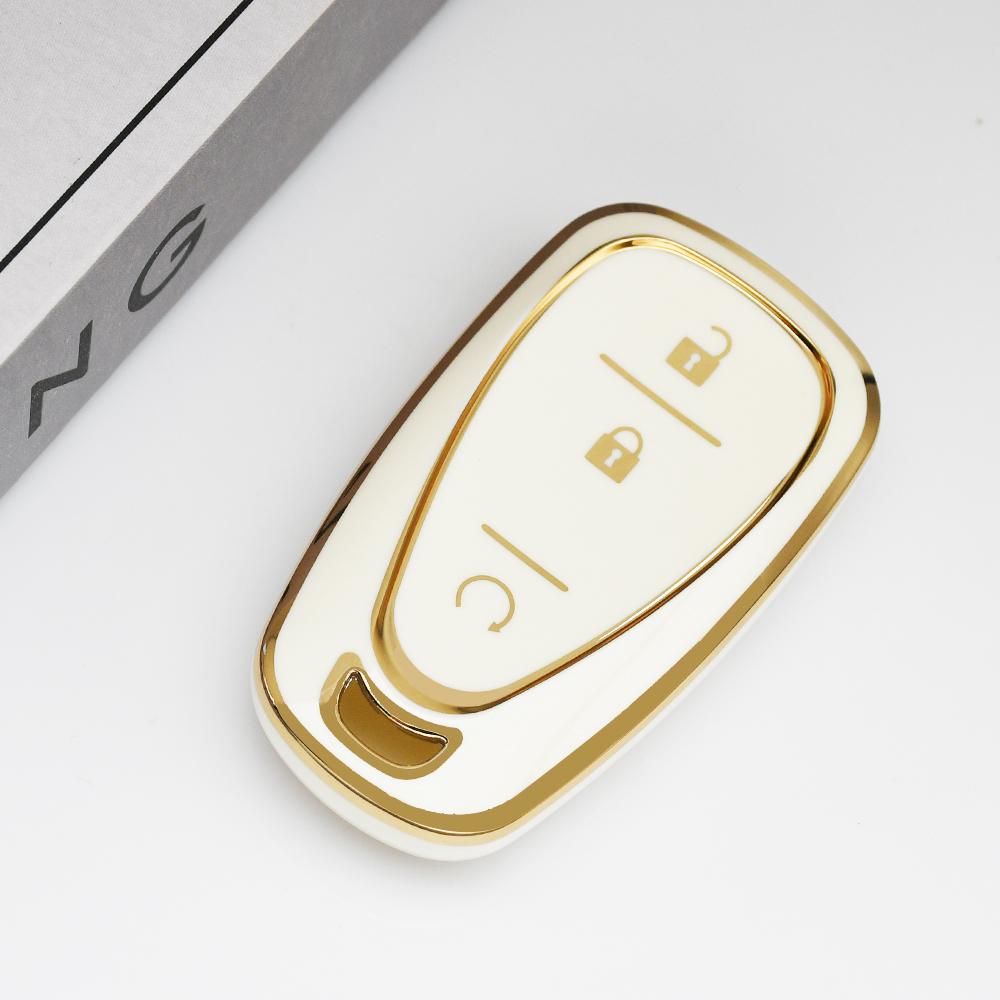 Tpu 3 Buttons Car Key Case Cover Smart Key Shell For Chevrolet Chevy Malibu Camaro Cruze Traverse Spark Equinox Sonic Volt Bolt