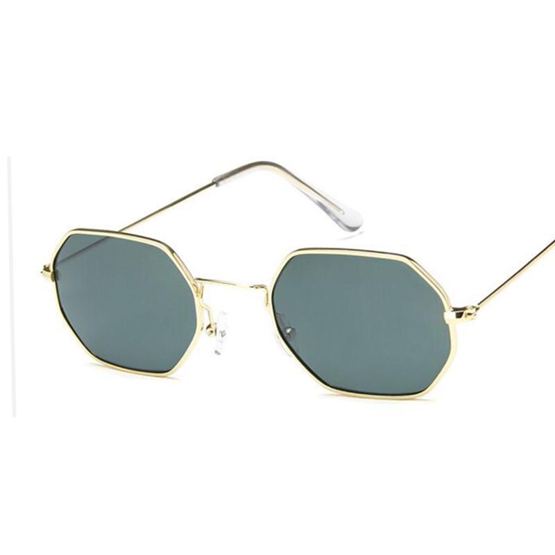 Hexagon Yellow Sunglasses Women Designer Classic Sun Glasses For women