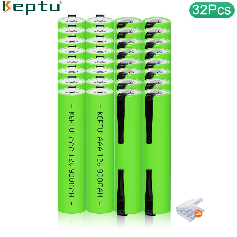AAA Rechargeable 1.2V Ni-MH Battery 900mAh with Welding Tabs for Philips/Braun Shaver, Razor, Toothbrush – Durable & Easy to Install