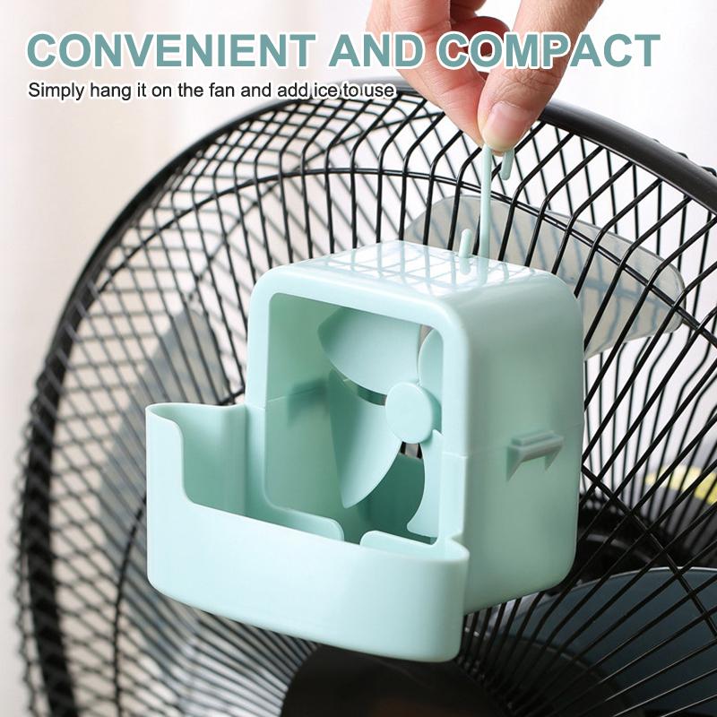 Electric Fan Cooling Storage Box Ice Storage Box Fast Cooling Portable Household With Hanging Hook For Electric Fans Ice Holders