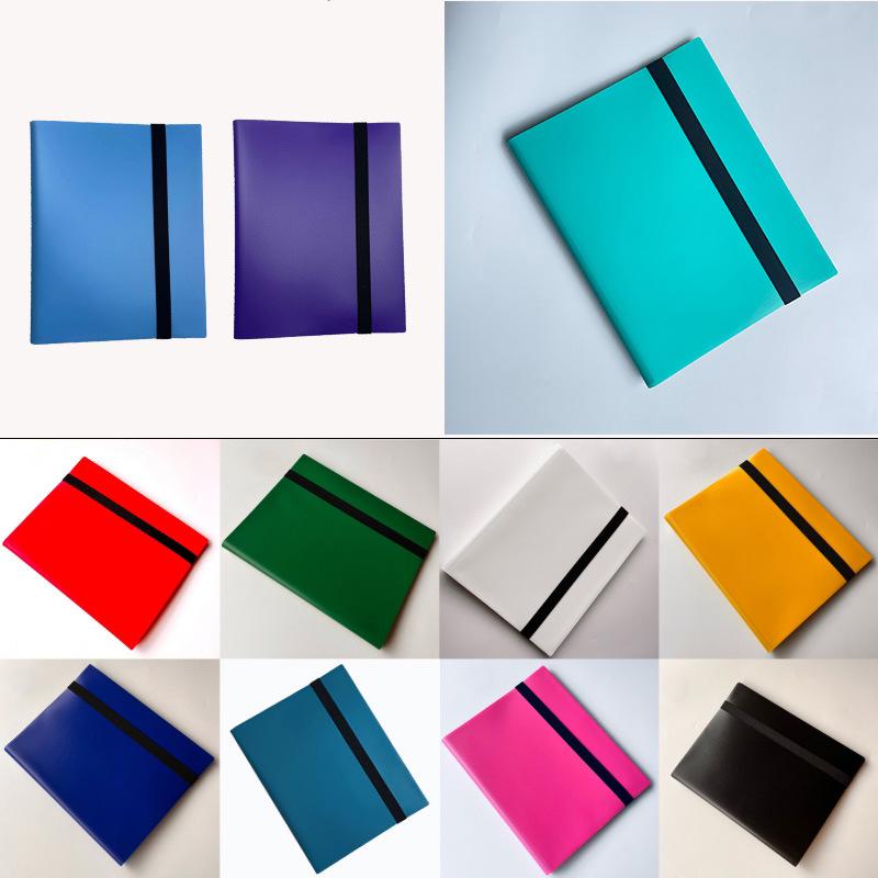 Cross-Page Card Album with Strap - Suitable for Pokemon, Nine-Grid & Four-Grid Formats 4-Grid 20 Pages 160 Slots