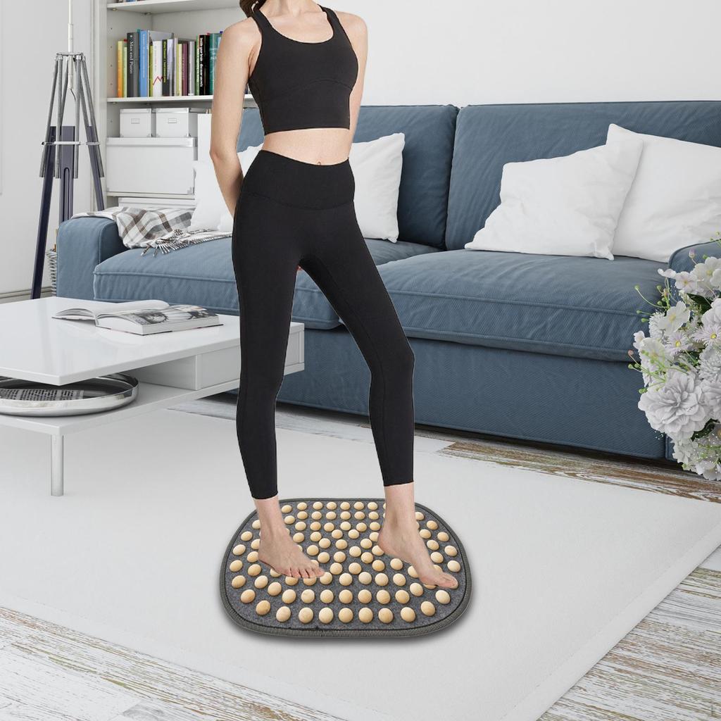 Wooden Foot Acupressure Mat Pad for Men Women Lightweight Massage Board