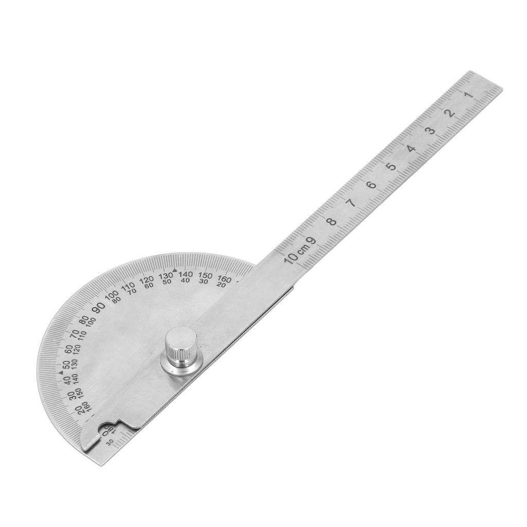 Adjustable Angle Protractor Stainless Steel 180 Degrees High Accuracy Angle Measure Tool for Woodwor