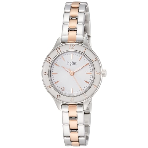 Seiko Watch Angeine Epora Quartz AHJK461 Women's Silver and Pink Gold
