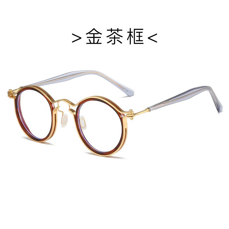 2025 New Quality Retro Round Glasses Frame Japanese Handmade Titanium Ultralight Men Eyeglasses Women Eyewear Acetate Fashion