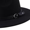 1Pc Fashion Wool Fedora Hat Men Autumn Winter Wide Brim Jazz Cap Imitation Woolen Women Church Felt British Hat