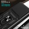 For Motorola Edge 70 5G Case with Slide Camera Lid PC + TPU Kickstand Phone Cover