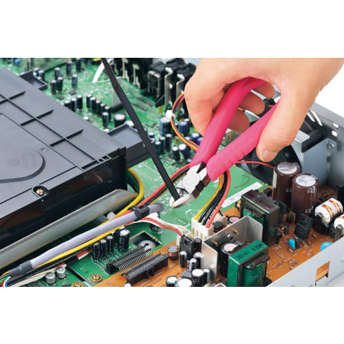 Takagi Catching Nippers 125mm CNP-125 [Securely Grips] [Tips of Cable Ties, Etc.] [With Anti-scattering Pad] Nippers Tools Electrician Wire Cutter Gui