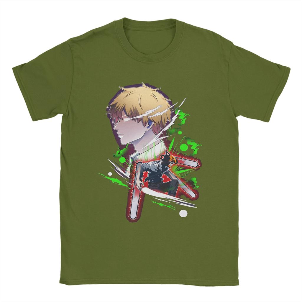 Chainsaw Men Denji Japanese Anime T-Shirt Summer Hip Hop T-Shirts Man Cotton Crew Neck 4XL 5XL 6XL Clothes Short-Sleeved Tshirt