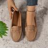 Flat-bottomed Peas Shoes Four Seasons Lightweight Casual Shoes Fashion Lazy Pedal Women's Shoes Round Toe Women's Single Shoes