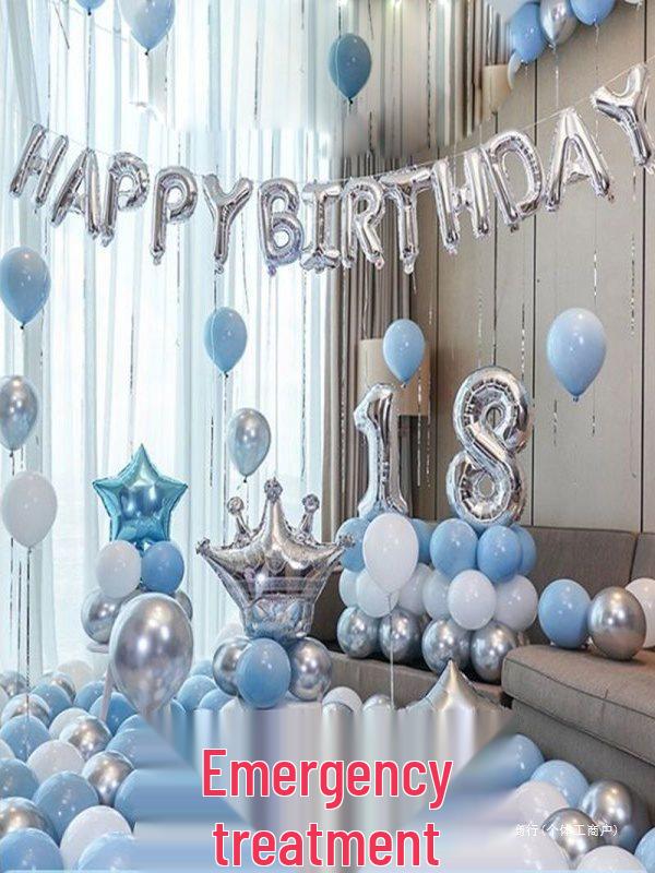18th Birthday Party Decoration Set - Balloons & Backdrop for Boys and Girls