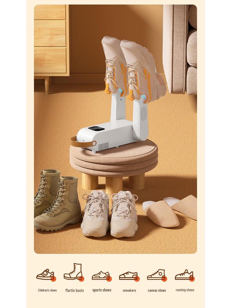 Dual-Use Shoe Deodorizing & Sterilizing Dryer for Wet and Dry Shoes - Home Shoe Drying and Baking Machine.