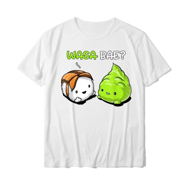 

Sushi Wasabi Cute Japanese Food Women TShirt on Sale Geek T Shirt Women Tops Shirts Geek Graphic T Shirts Summer Streetwear Y2K S