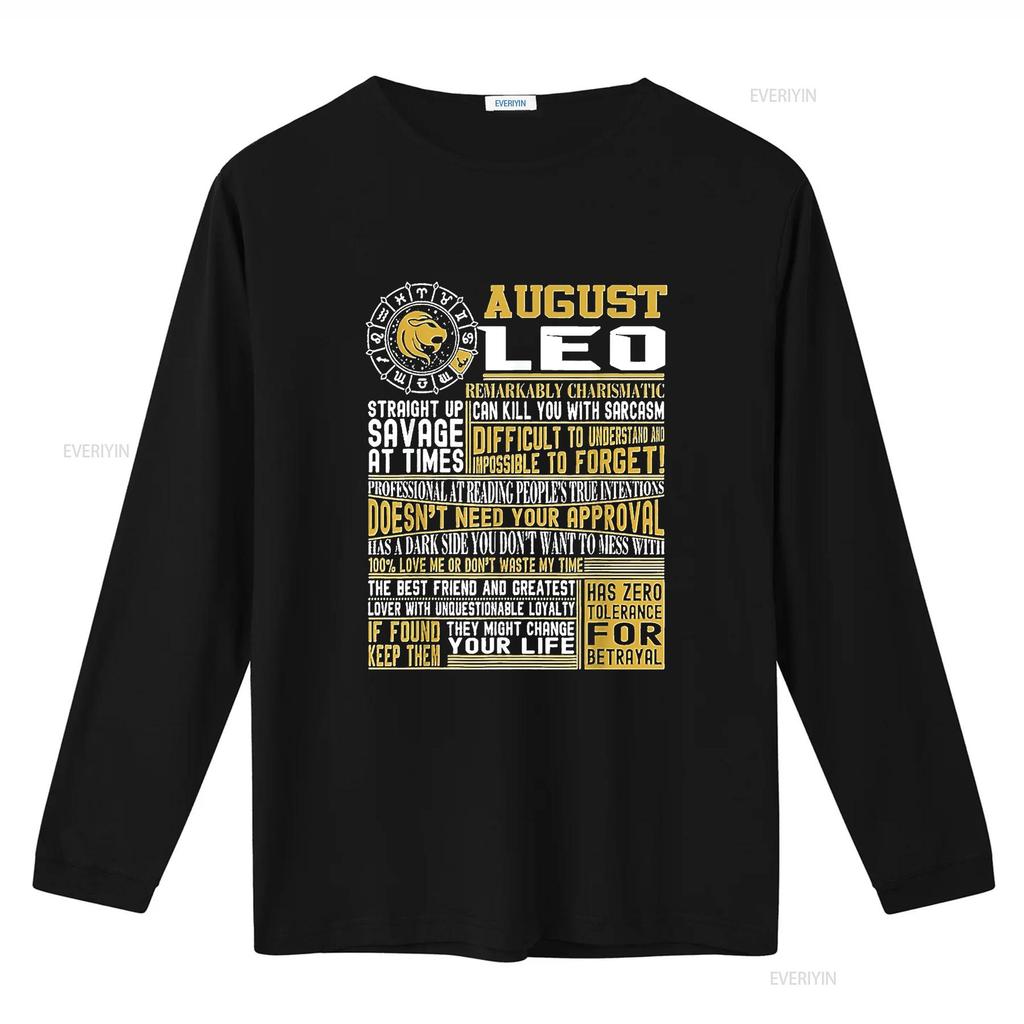 Best born in August Leo zodiac sign T Shirt for m Cute Womens Tops Summer Fashionable and Comfortable vintage Washed fashion