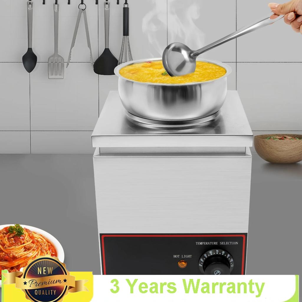Bymaocar 4l/4.23qt Commercial Food Warmer Adjustable Temperature With Spoon Compact And Lightweight For Buffet,Shotels,Weddings