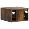Wall Mounted Nightstand Smoked Oak 33 X 34.5 X 20 Cm