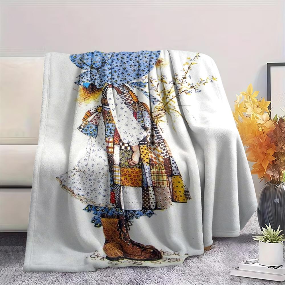 1 Stück Sarah Kay Motiv Flanelldecke, Hohe Qualität, Bequem für Alle Jahreszeiten, Heimdekoration, Wärme und Komfort, Perfekt für Weihnachtsgeschenke142
