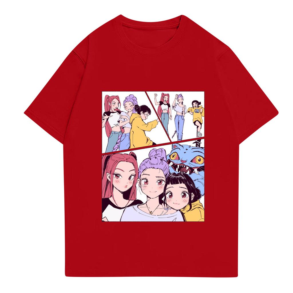 Kid's Anime Printed Short Sleeved T-shirt