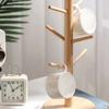 6 Haken Tassenhalter Baum,Holz Tassenhalter Tassenbaum Halter Gestell Tischplattenhalter,Tee Kaffee Tasse Becher Haken Tassenbaum