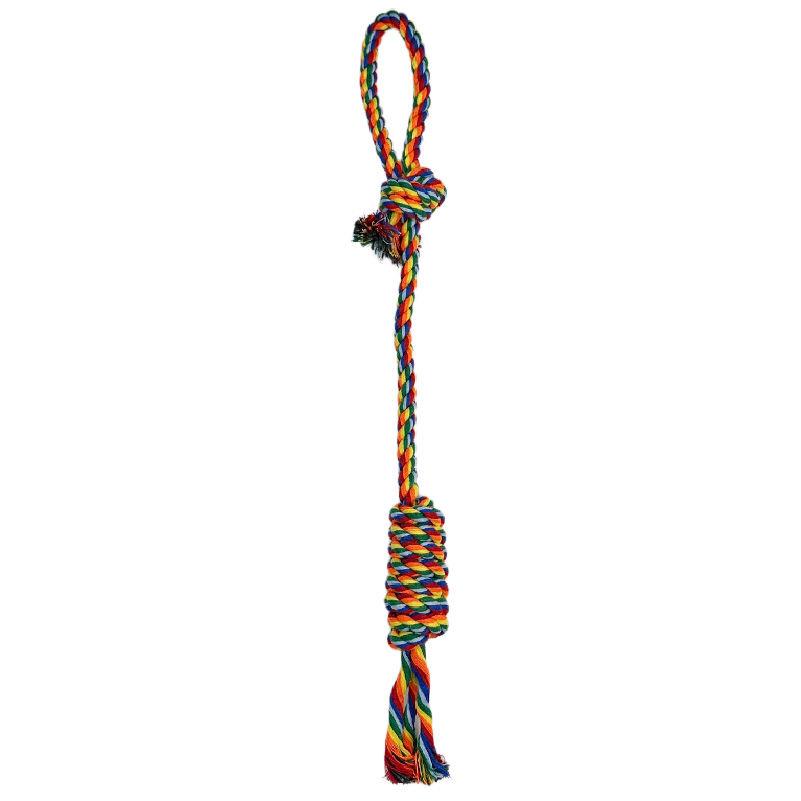 Bite-Resistant Interactive Puppy Knot Toy for Teeth Cleaning and Training