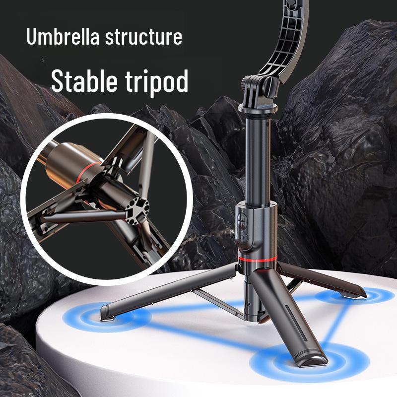 CYKE Mobile Phone Gimbal Stabilizer Selfie Stick with Anti-Shake & Retractable Tripod for Live Broadcasts