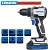 Leiming 20V Brushless Cordless Drill, 90N.m High-Power Impact Lithium Electric Screwdriver