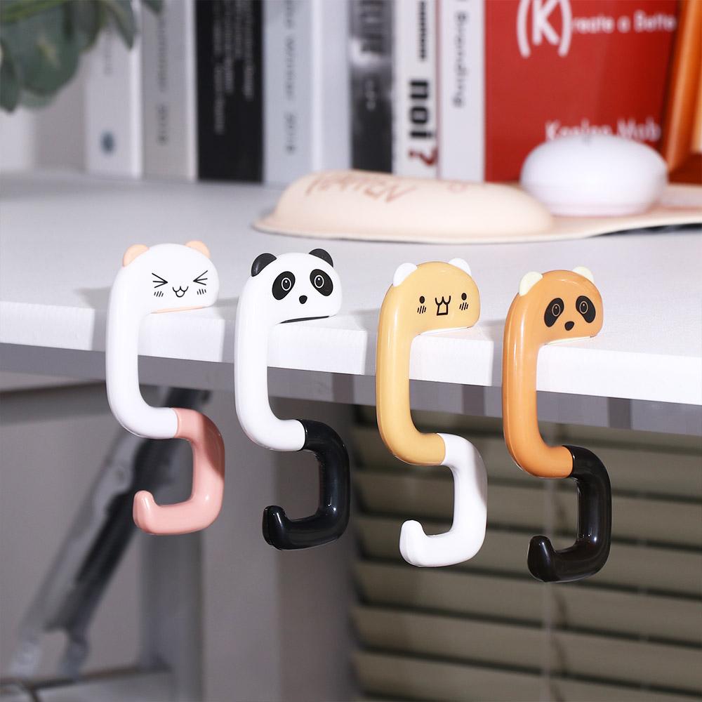 1Pcs Multifunctional Cat Animal Hanging Decorative Key Holder Table Hook Handbag Hanger Hook