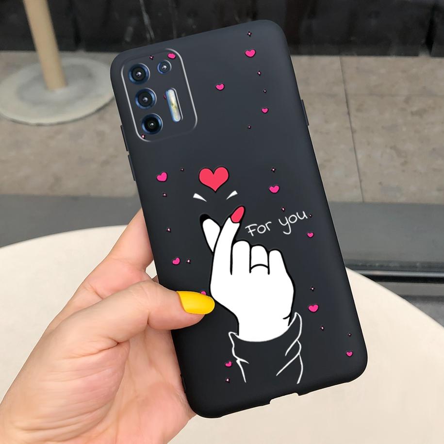 Für Motorola Moto G9 Plus Hülle Mode Liebesherz Weiche Abdeckung Silikon TPU Funda Für Moto G9 Plus XT2087-1 G9Plus Handy Tasche Hüllen
