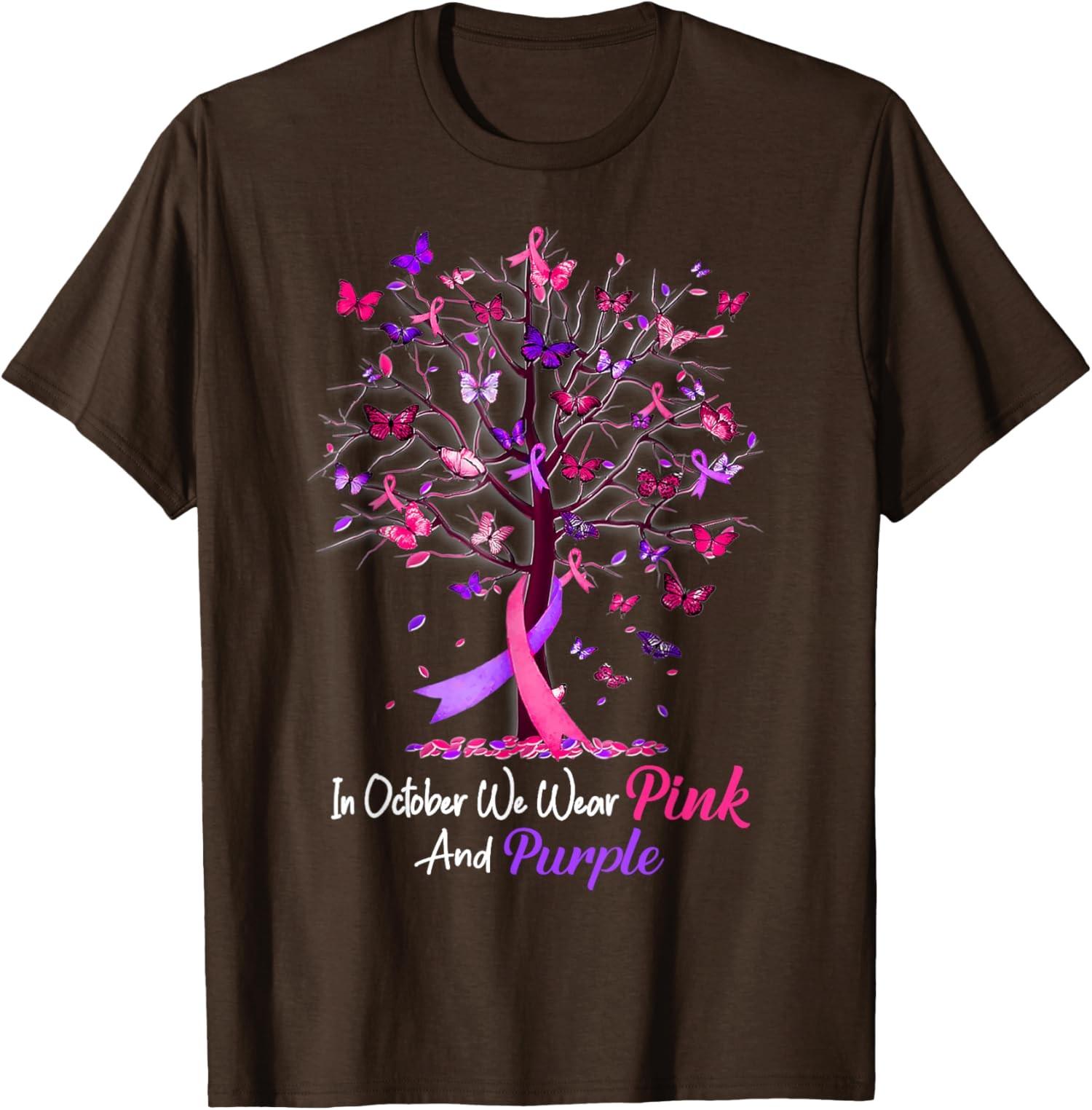Mois de sensibilisation Ruban Mois d arbre Octobre T-shirt unisexe S