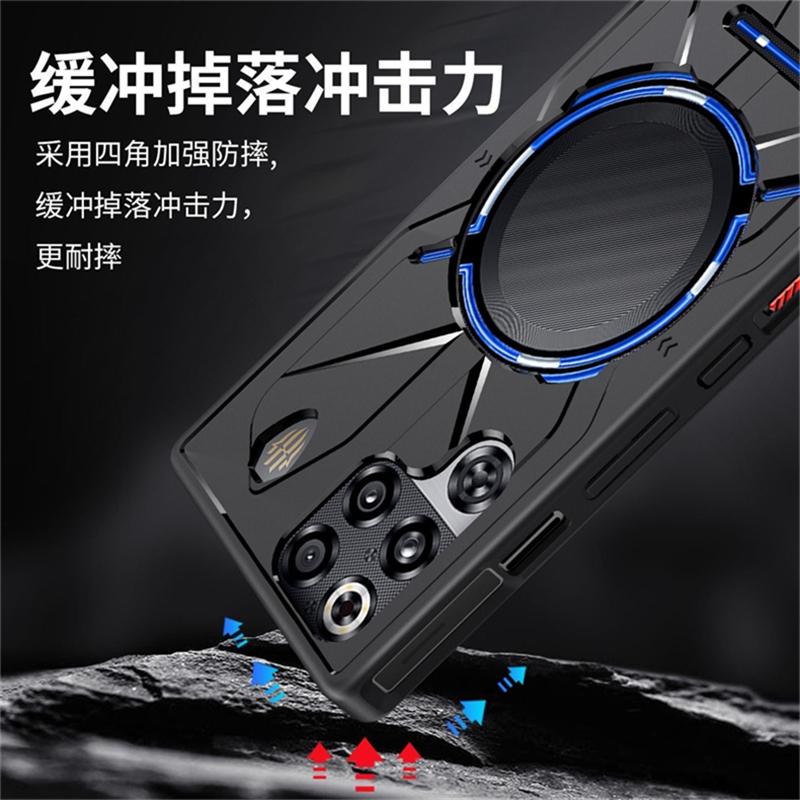 For Red Magic 11 Pro Plus Case TPU Silicone Cooling Phone Back Cover For Nubia RedMagic 11 11 Pro+ 5G Shockproof Bumper